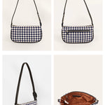 Daily Sling Handloom Women Shoulder Bag Checkered Details