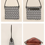 Handloom Women Shoulder Bag Stella -Brown Angeles Details