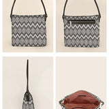 Handloom Women Shoulder Bag Stella -Brown Angeles Details