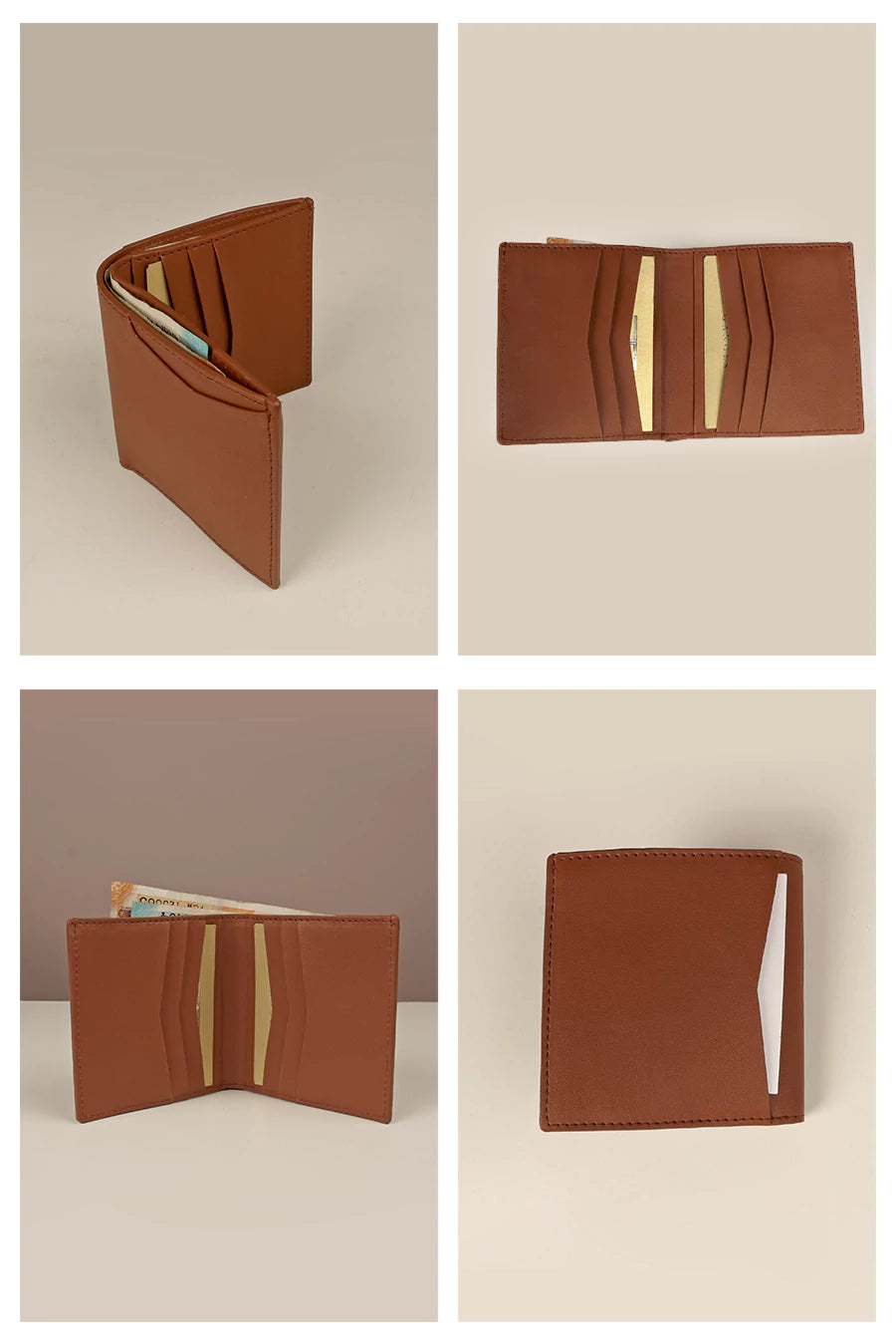 Bechem Vegan Leather Bifold Wallet THE HOUSE OF GANGES