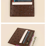 Vegan Leather James Card Holder Ost Brown Details