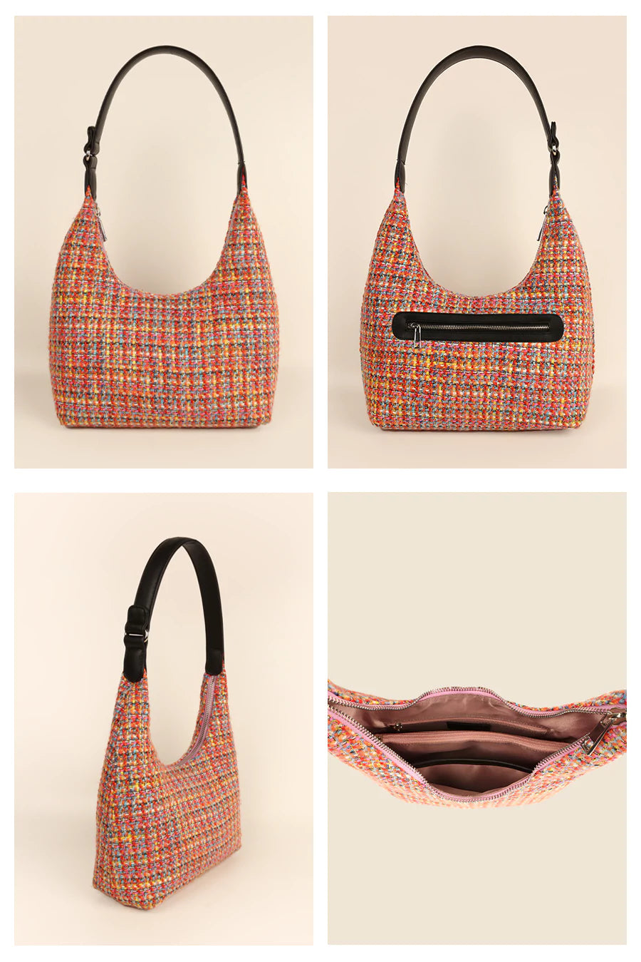 Katie Medium Handloom Shoulder Bag THE HOUSE OF GANGES