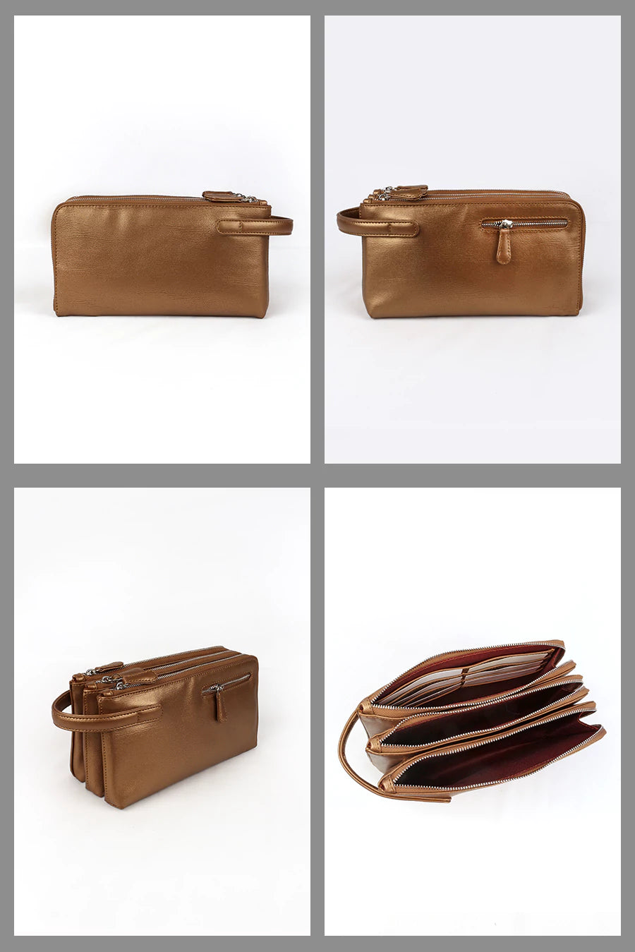 BROWN TRAVEL POUCH