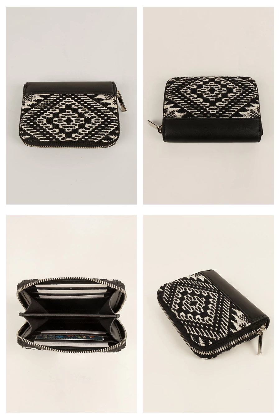 Alexandra Women Handloom Wallet Nero Details