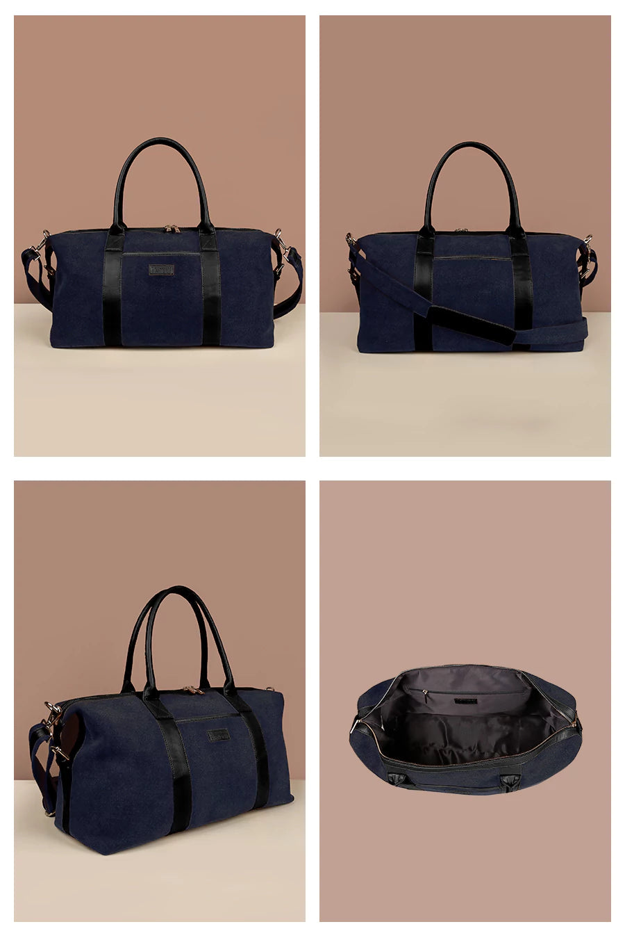 Joey Large Soft Jute Duffle Bag For Women THE HOUSE OF GANGES