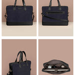 Soft Jute Ross Laptop Bag Spruce Details