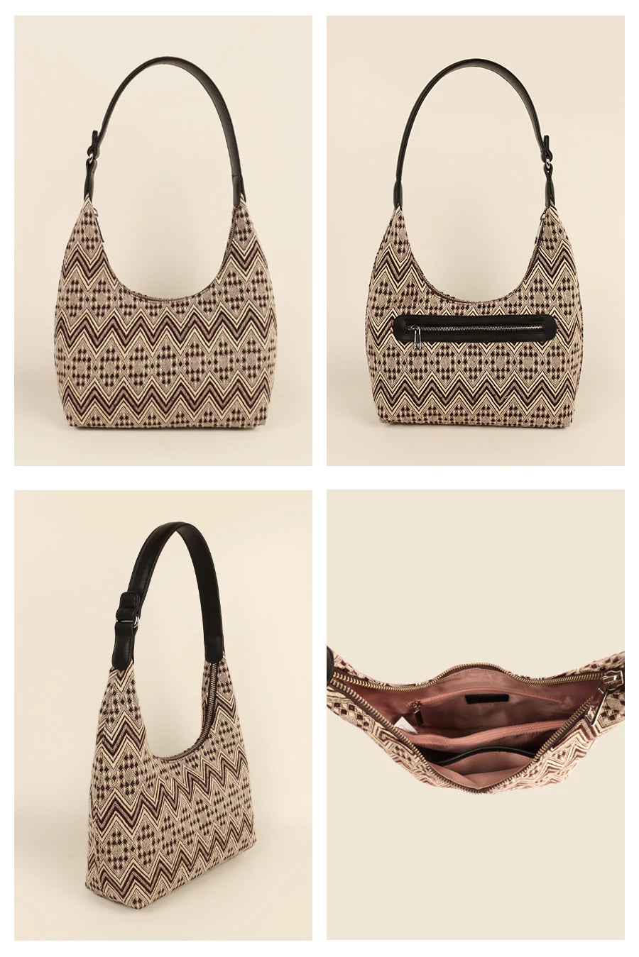 Katie Medium Handloom Shoulder Bag