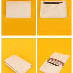 Beth Vegan Leather Mini Wallet Salt Details