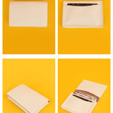Beth Vegan Leather Mini Wallet Salt Details