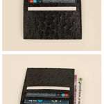 Vegan Leather James Card Holder Ost Black Details