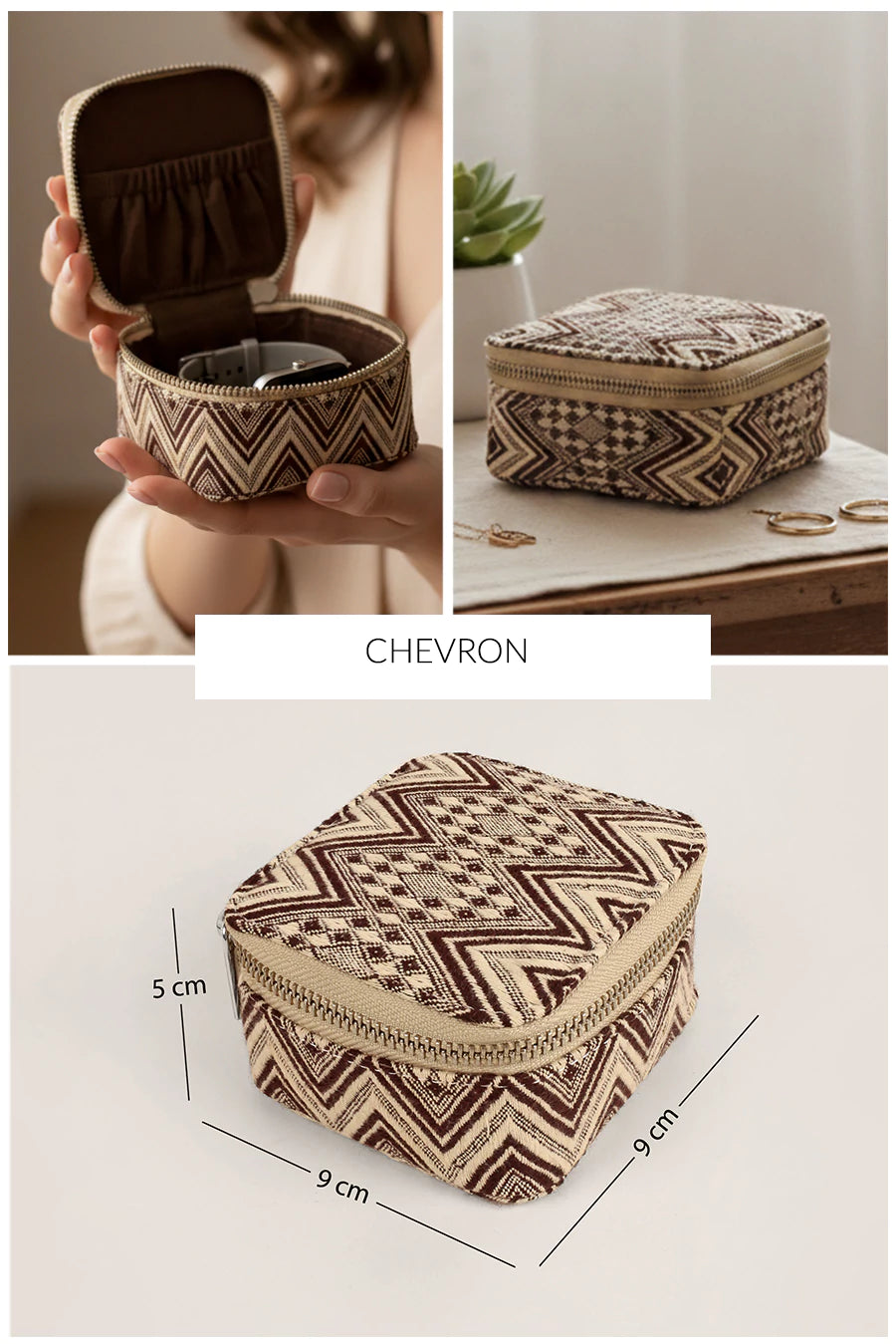 Square Jewellery Case Handloom THE HOUSE OF GANGES