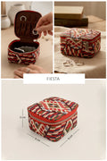 Square Jewellery Case Handloom THE HOUSE OF GANGES