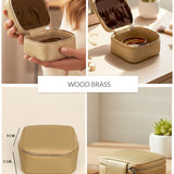 Vegan Leather Jewellery Case Square