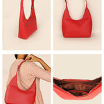 egan Leather Katie Small Women Shoulder Bag Scarlet Details