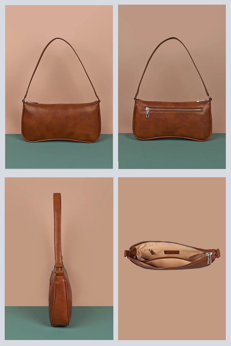 Emily Faux Leather Women Shoulder Bag Penny Details