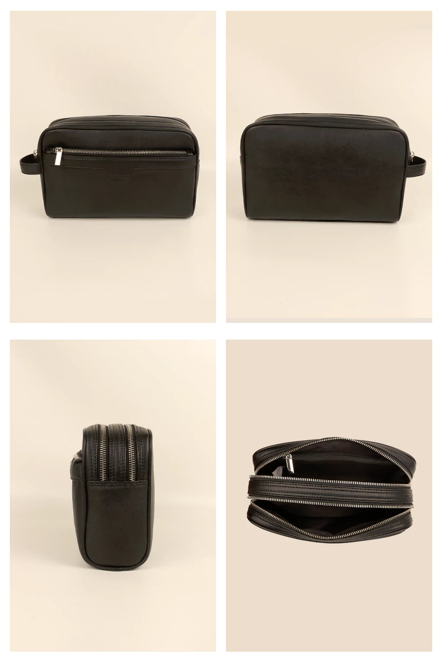 Men Vegan Travel toiletry bag midnight Details