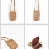 Vertical Vegan Leather Mobile Pouch