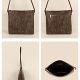 Stella Vegan Leather Women Shoulder Bag Espresso Details