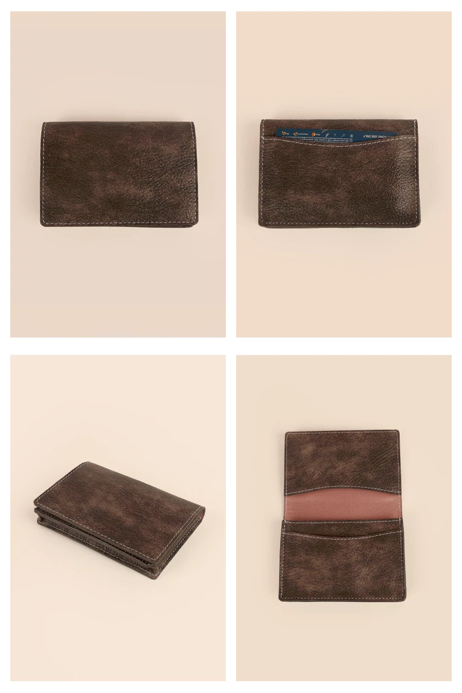 Beth Vegan Leather Mini Wallet Espresso Details