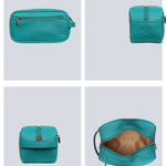 Hurst Vegan Leather Men Toiletry Bag Caribbean Details