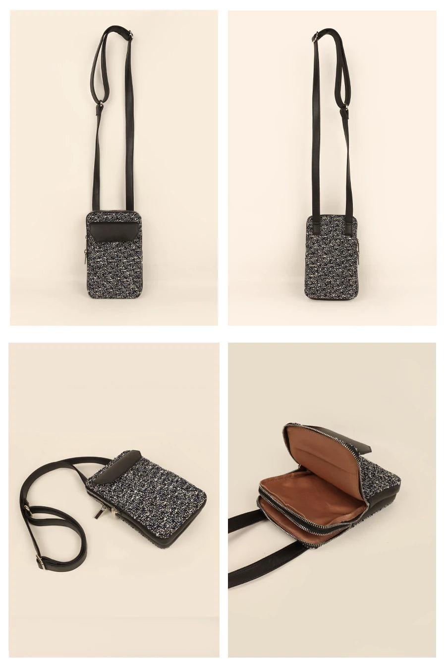 Vertical Handloom Mobile Pouch THE HOUSE OF GANGES