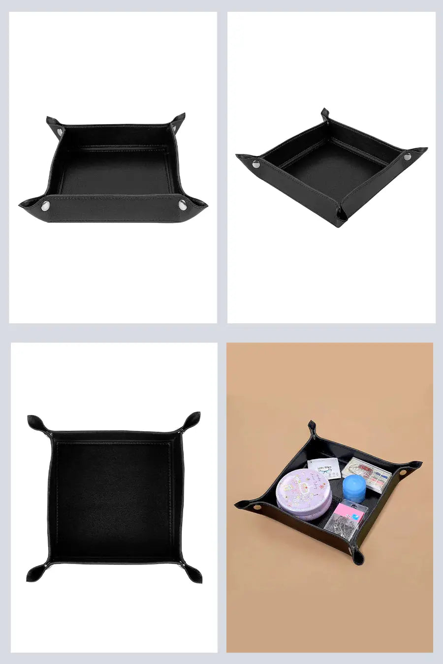 Kirk Vegan Leather Tidy Tray THE HOUSE OF GANGES