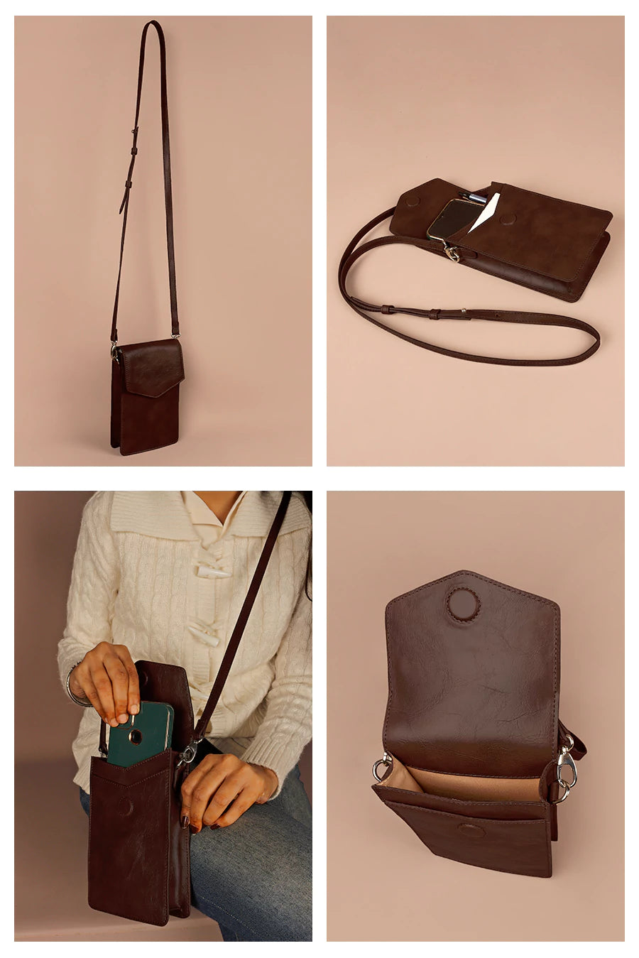 Walker Mobile Pouch Vegan Leather