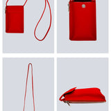 Grace Vegan Mobile Sling Bag Dark Red detail