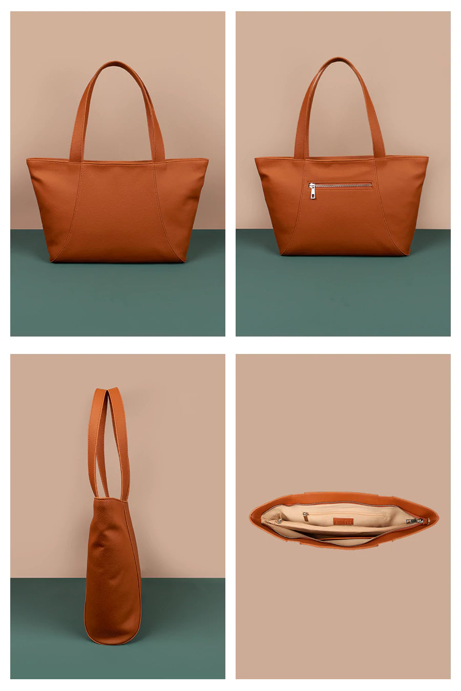 June Vegan Leather women tote bag GB Detail