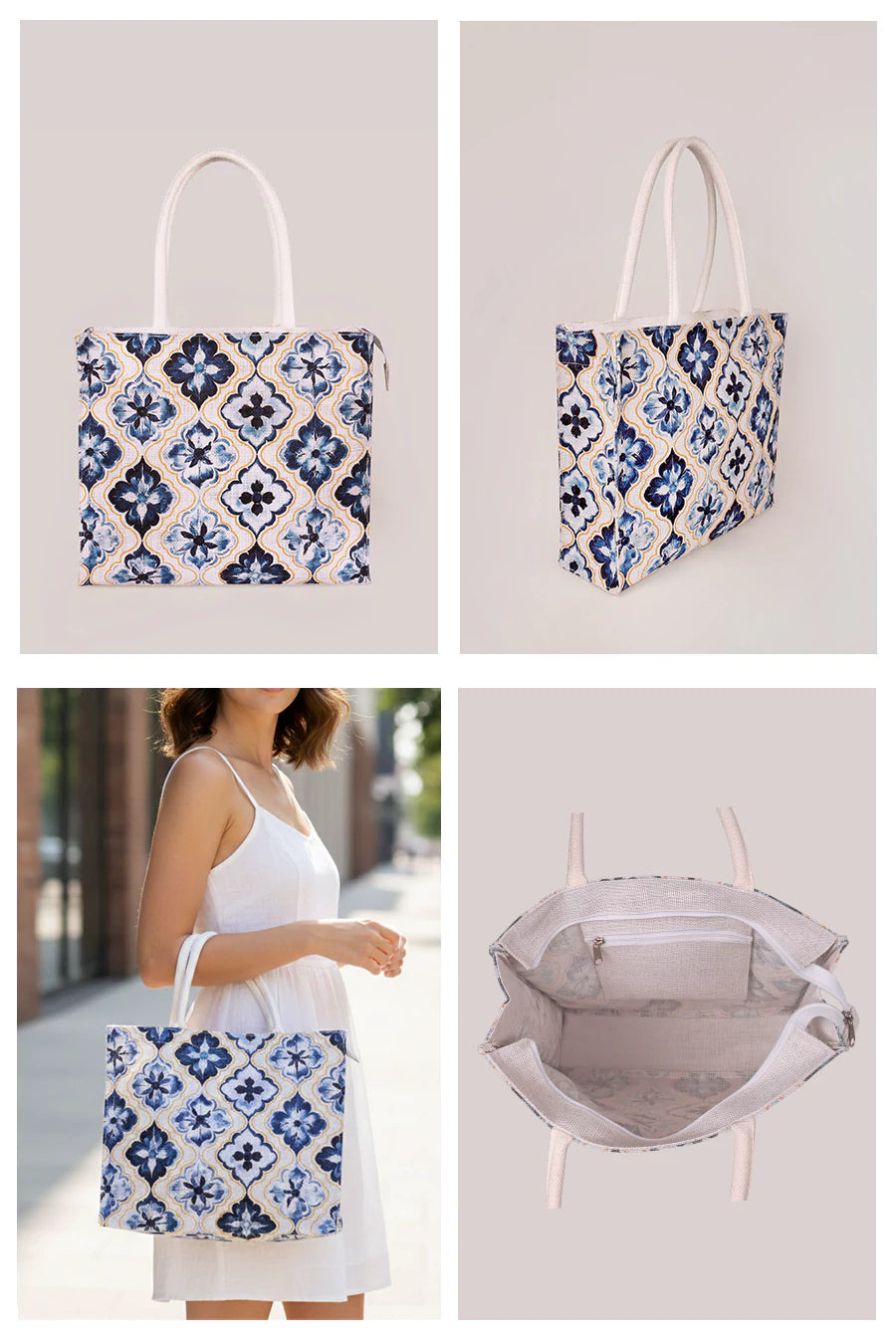 AZURE BLOOM WOMEN OFFICE BAG THE HOUSE OF GANGES