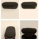 Vegan Leather Eyewear Case or Sunglass Cover Vanta Black Detail