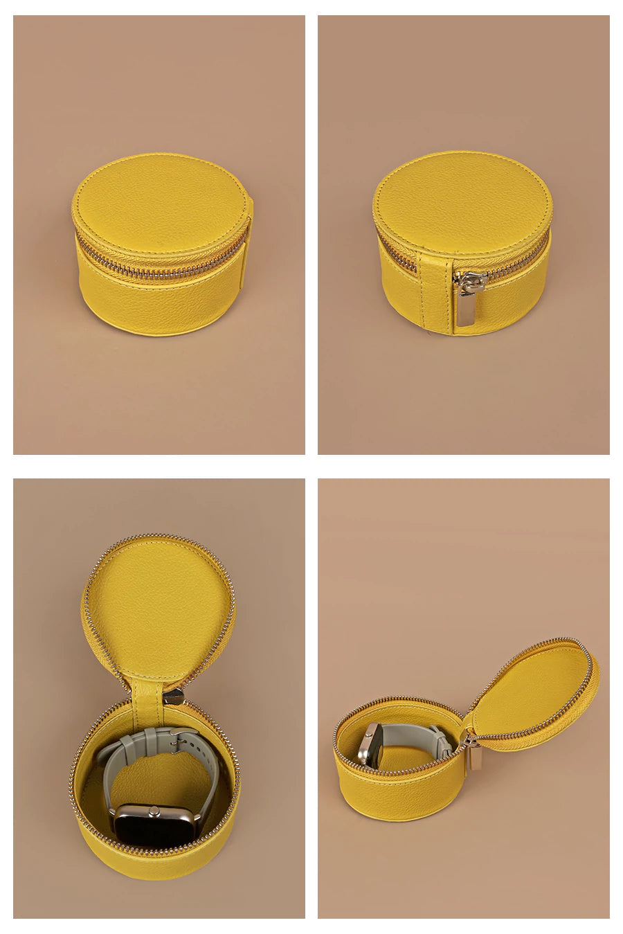 Vegan Rogate Small Watch Case Canary Detail