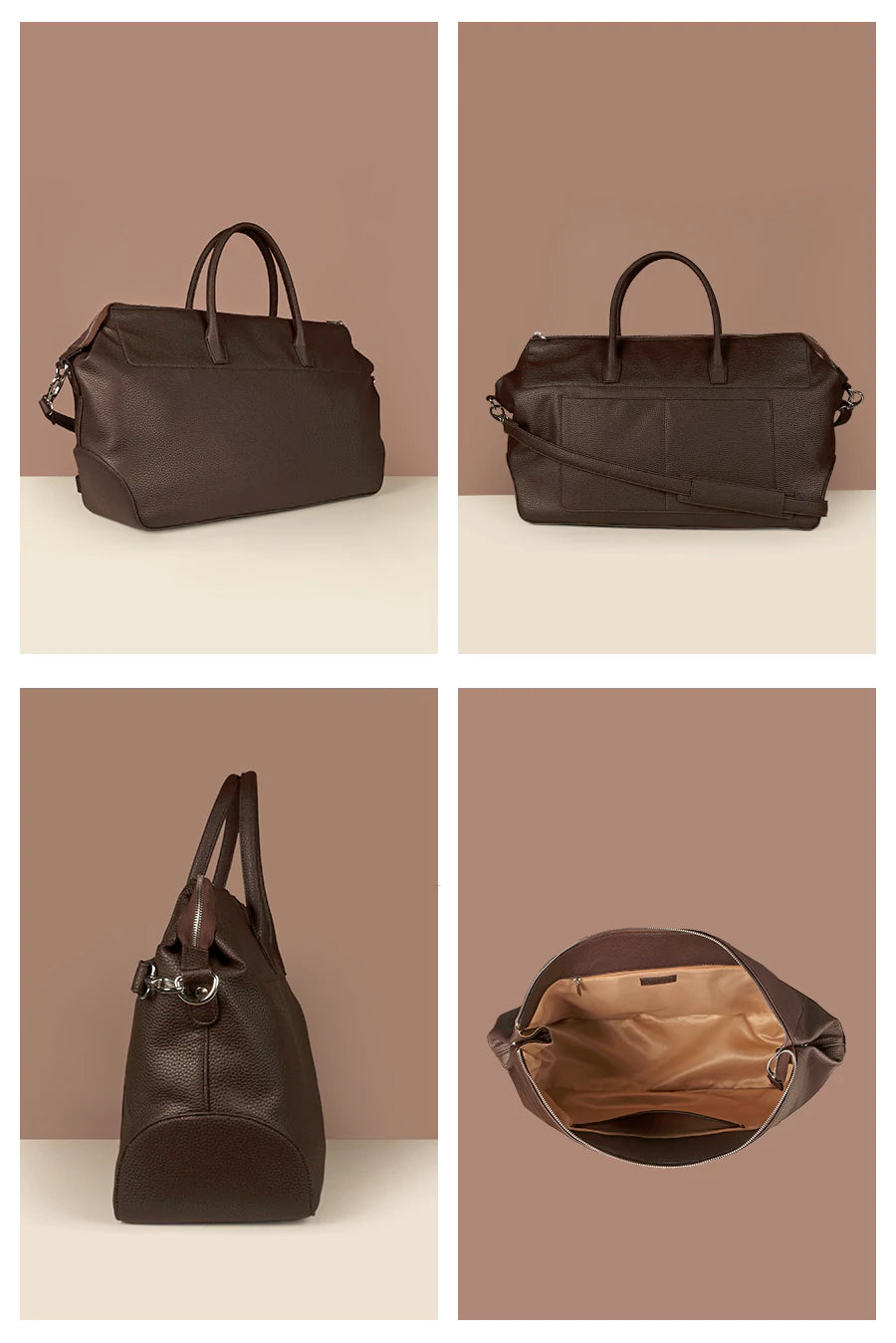 Stanley Vegan Travel Duffel Bag Chocolate detail