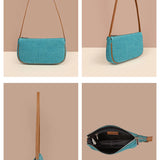 Soft Jute Daily Vegan Women Handbag Cerulean Detail