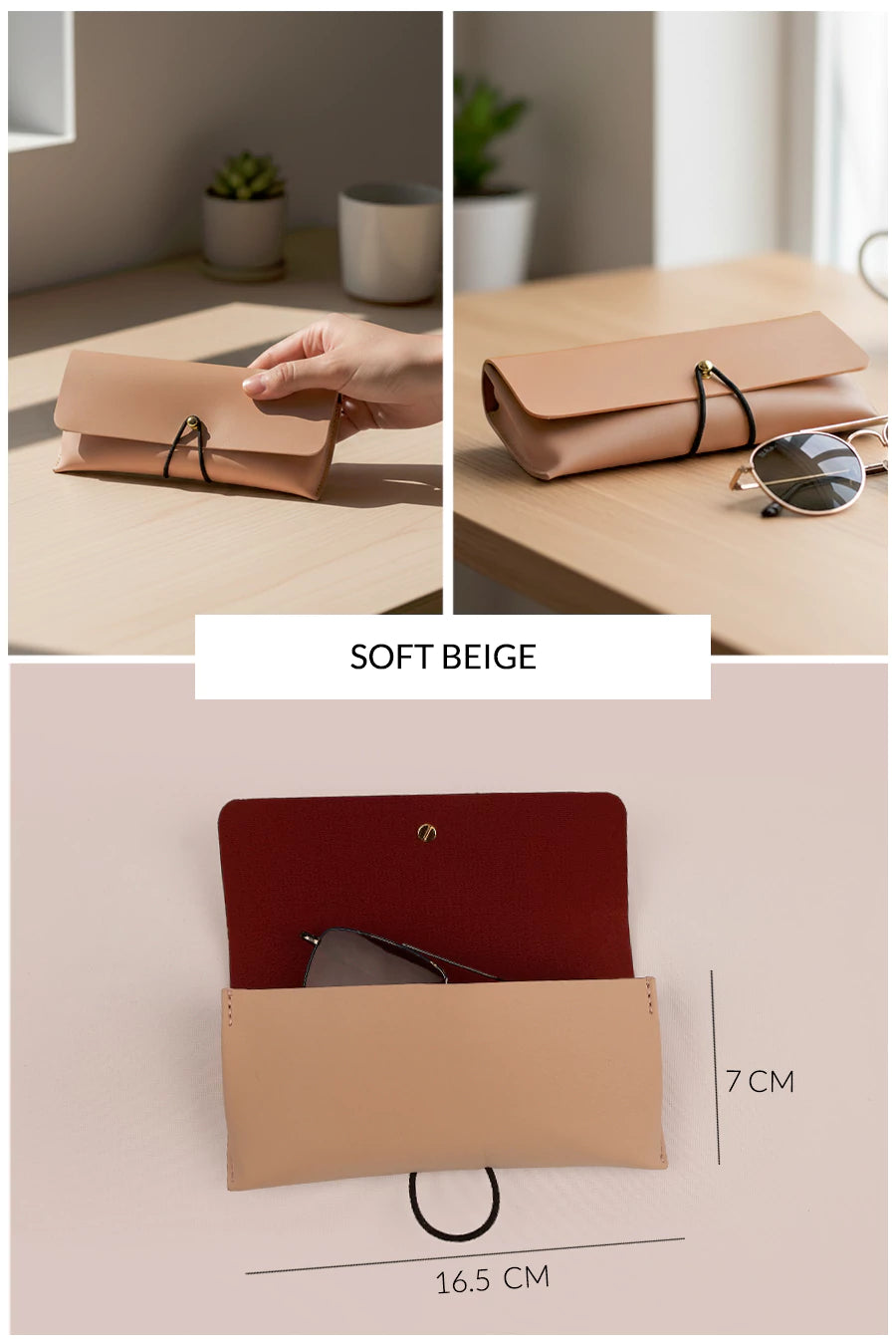 Vegan leather sunglass case India

Slim protective eyewear case for sunglasses