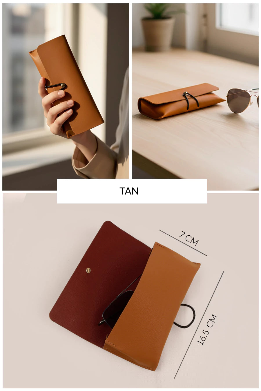 Vegan leather sunglass case India

Slim protective eyewear case for sunglasses
