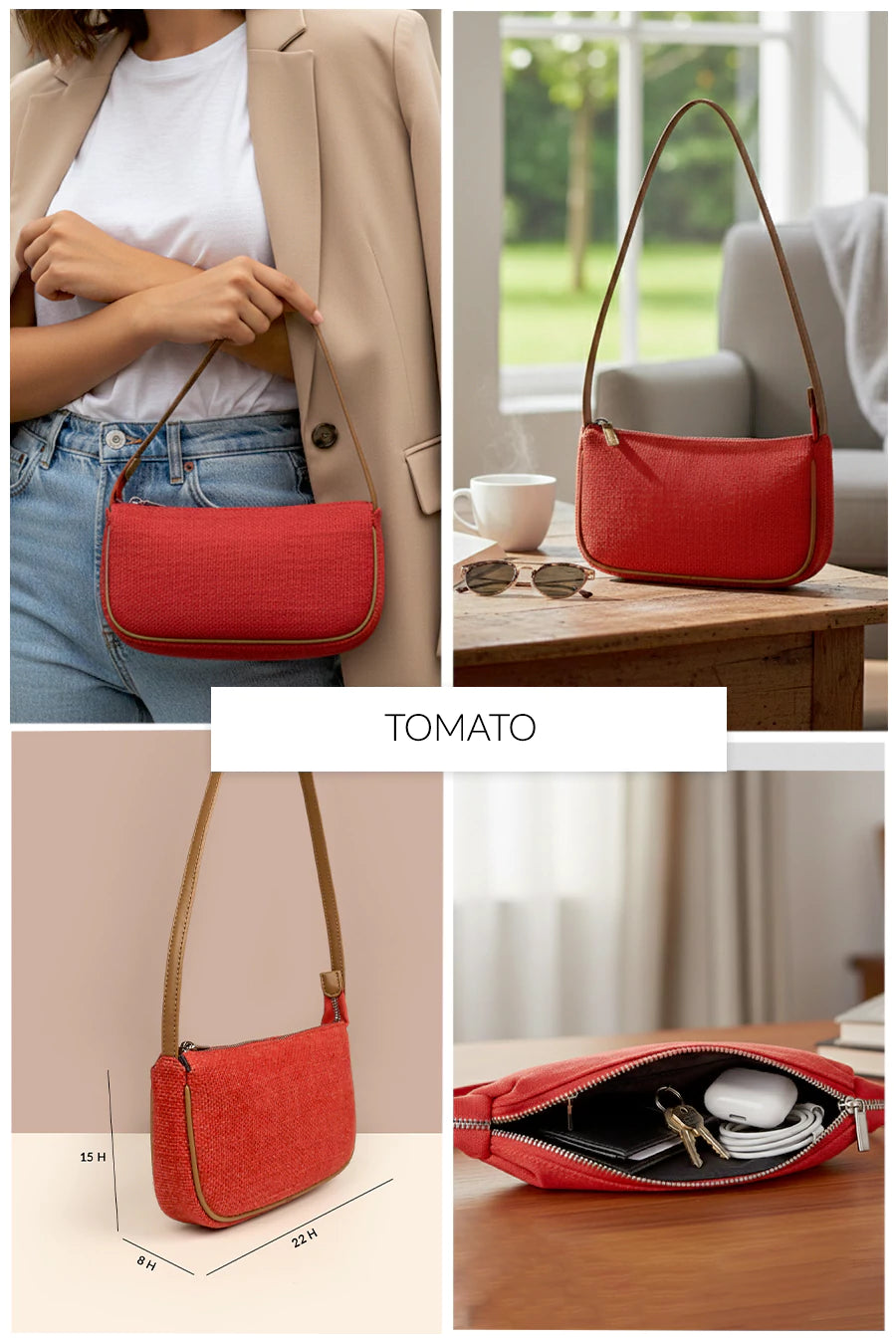 Daily Sling Soft Jute Shoulder Bag THE HOUSE OF GANGES