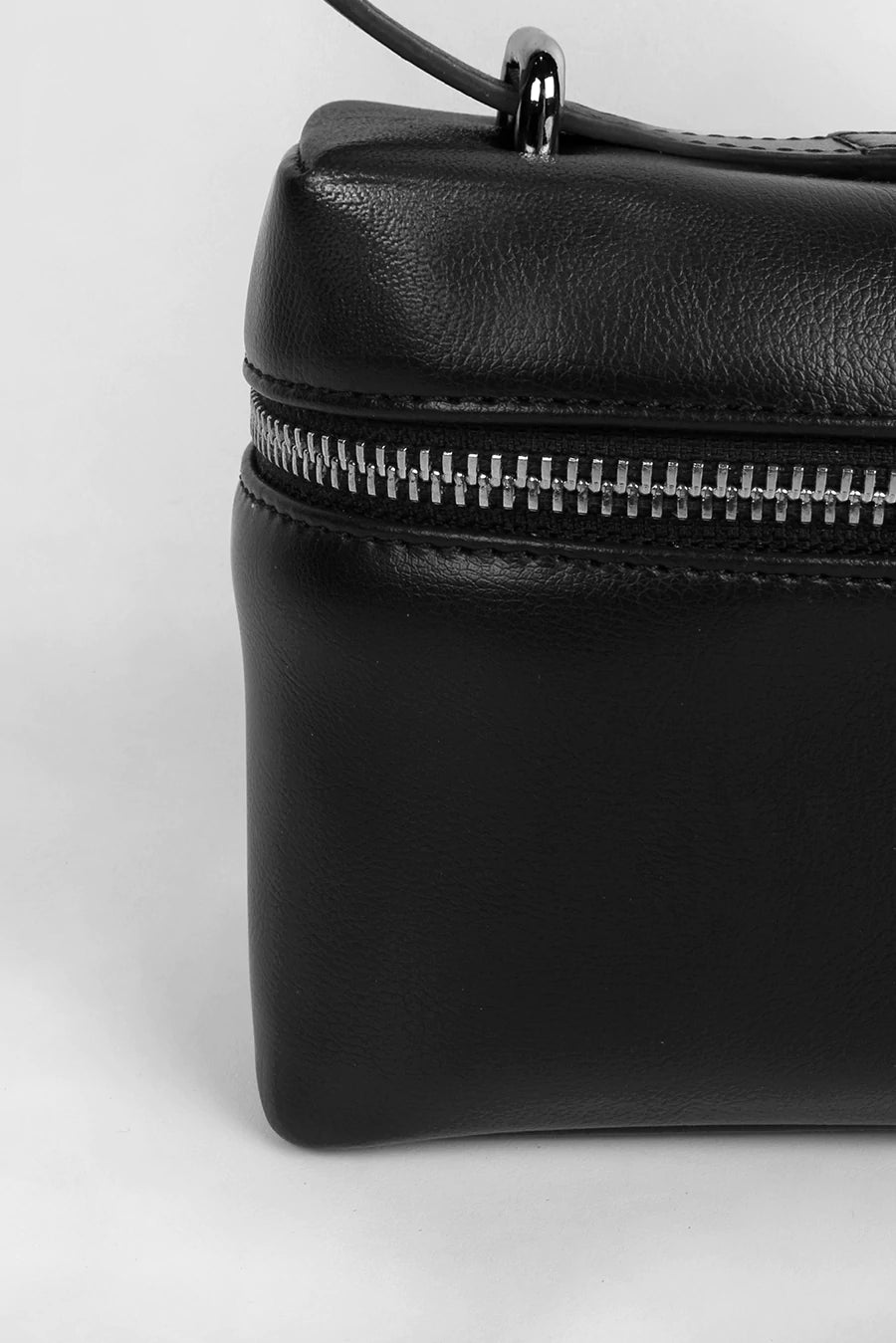 Cruelty Free Women Black Party Wear Shoulder Bag Vienna Medium Close