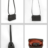 Vienna Vegan Leather Party Wear Sling Bag Vanta Black Details