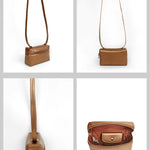 Vienna Vegan Leather Party Wear Sling Bag Sepia Details