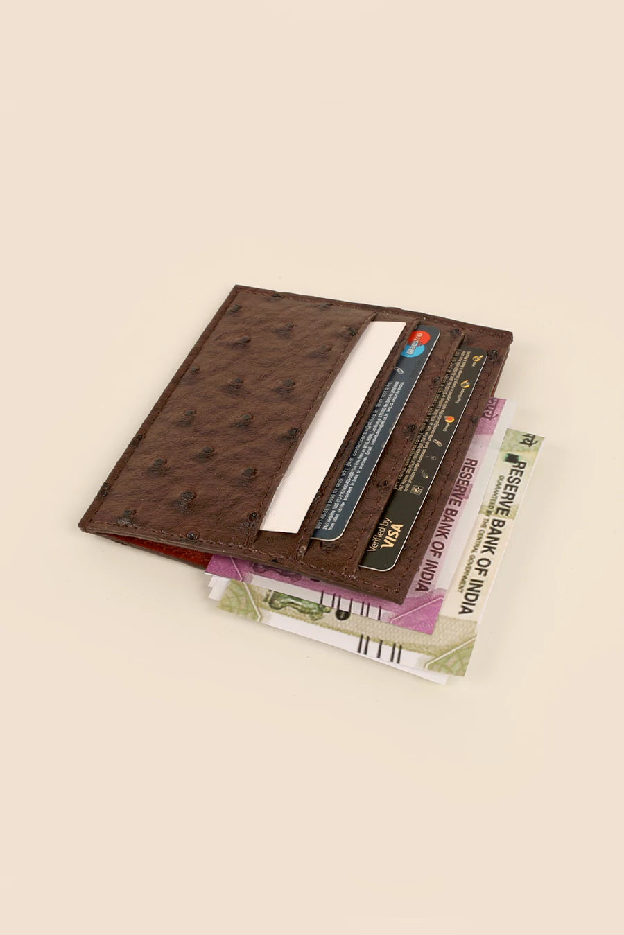 Vegan Leather James Card Holder Ost Brown Lifestyle 