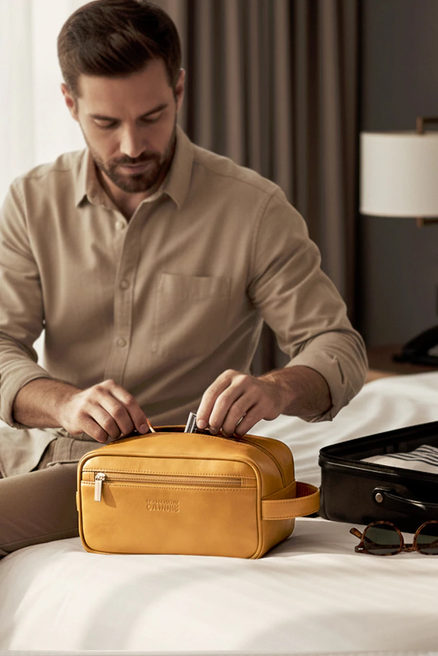 Hurst Vegan Leather Toiletry Bag