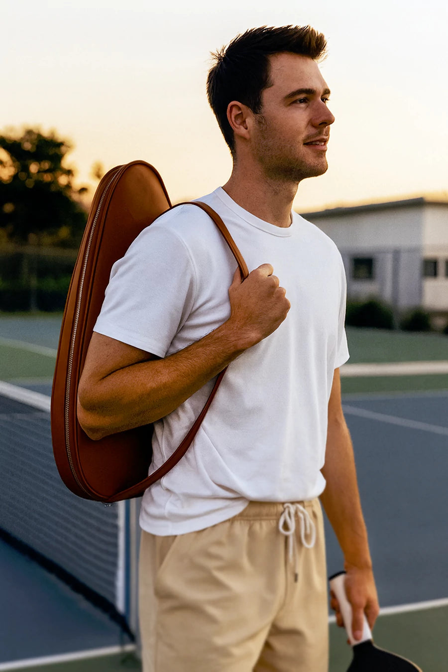 Pickleball Vegan Leather Sling Bag THE HOUSE OF GANGES