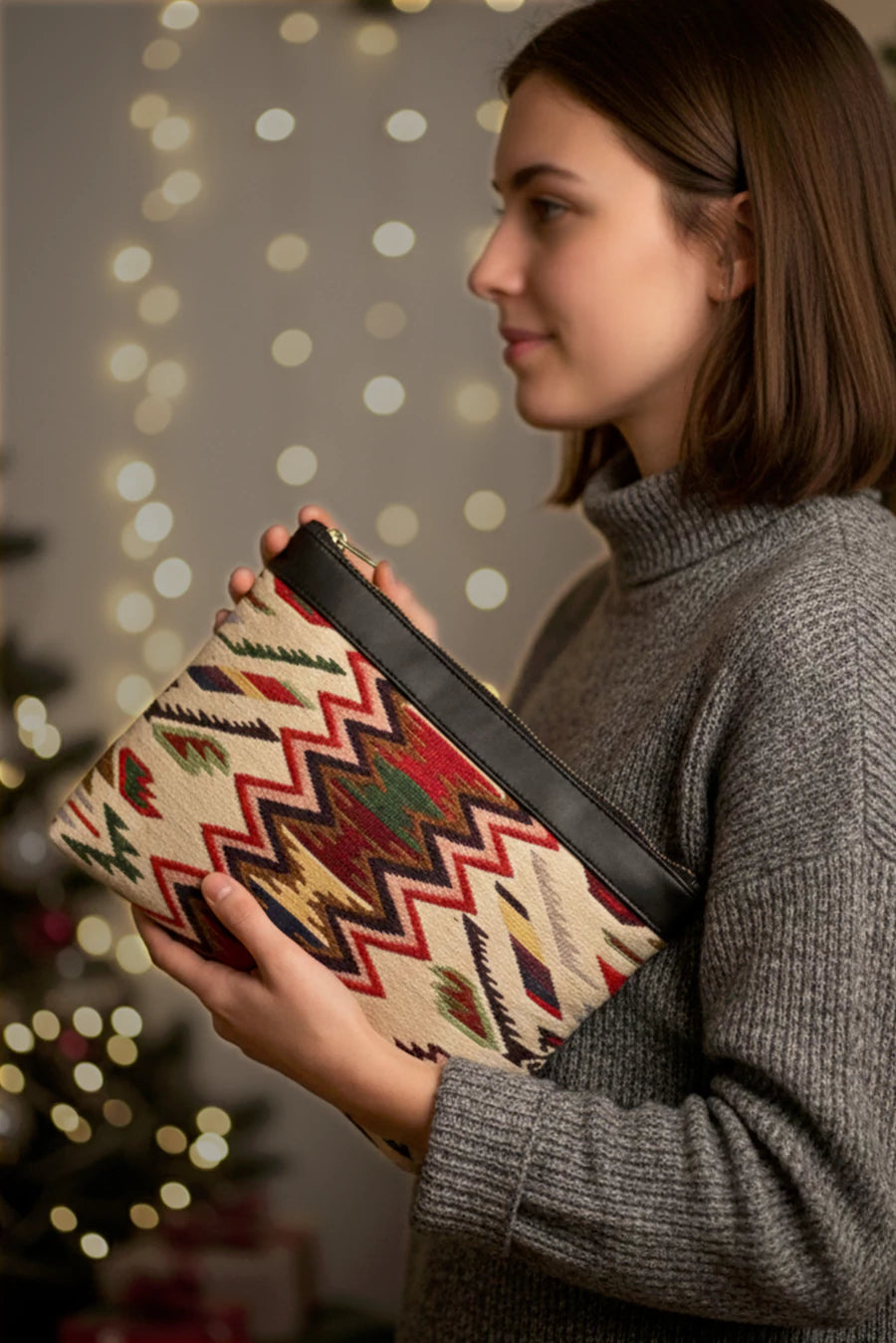 Slindon Small Handloom Toiletry Pouch