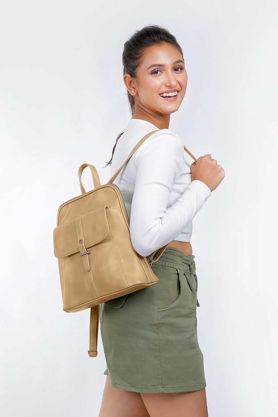 Doric Vegan Everyday Backpack women Buttermilk M4