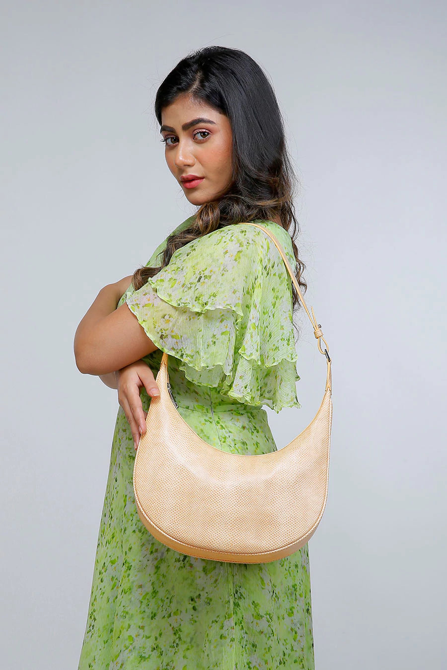 Vegan Moony Women Shoulder Bag Porcelain M2