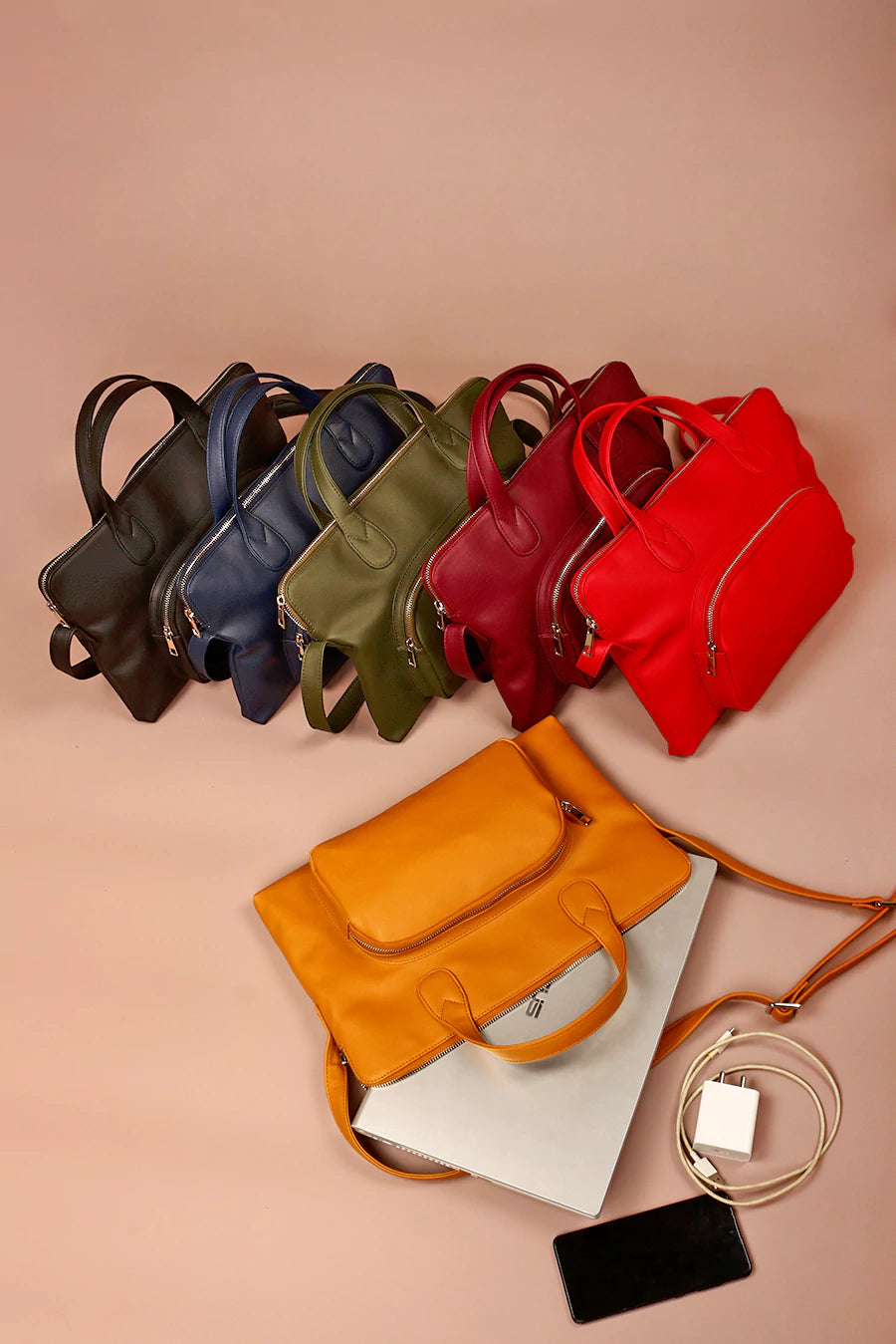 13 inch vegan Slim laptop bag multicolor