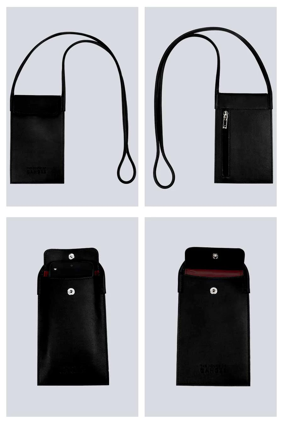 Walky Vegan Mobile Sling Bag Vanta Black Detail