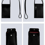 Walky Vegan Mobile Sling Bag Vanta Black Detail