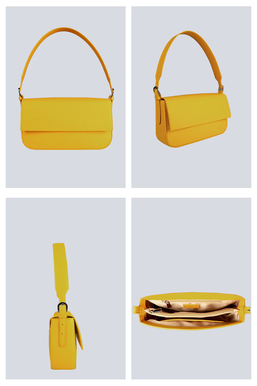 Sandra Vegan Women Handbag Citron Detail